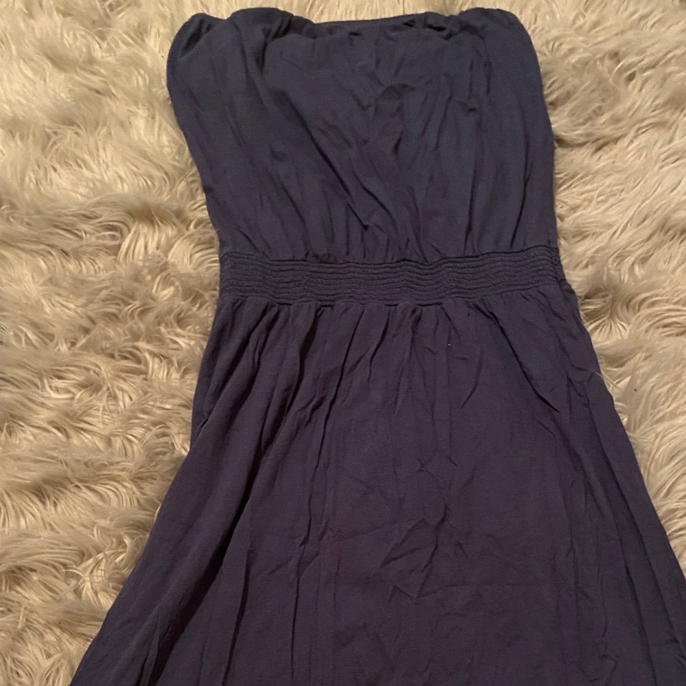 Long blue dress